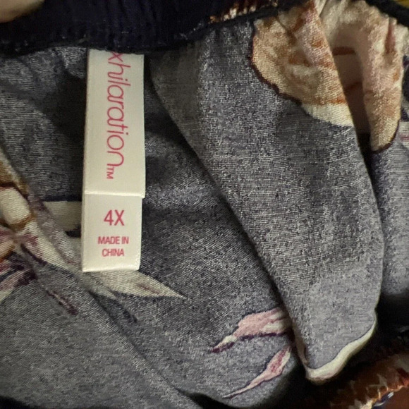 Xhilaration Womens Romper Jumper 4X Floral Boho Cottagecore Off The Shoulder - Picture 10 of 12